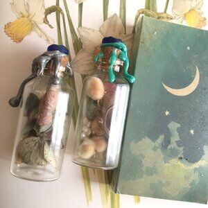 Spring gentleness intention jar handmade with flowers and stones- meditation jar